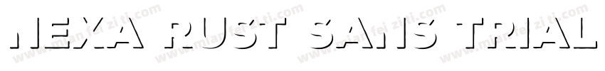 Nexa Rust Sans Trial Black Shadow字体转换